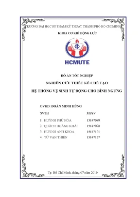 Vệ sinh tự động bình ngưng: Thiết kế & Chế tạo hệ thống