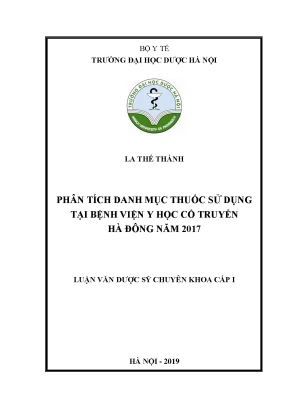 La thế thành phân tích danh mục thuốc