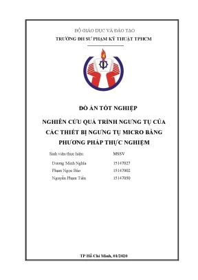 Nghiên cứu thực nghiệm quá trình ngưng tụ dàn ngưng micro