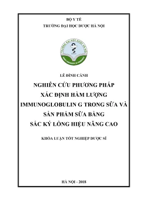 Lê đình cảnh nghiên cứu phương pháp xác - Khóa luận