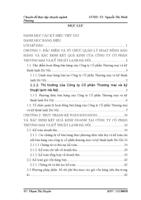 Bán hàng và xác định kết quả kinh doanh