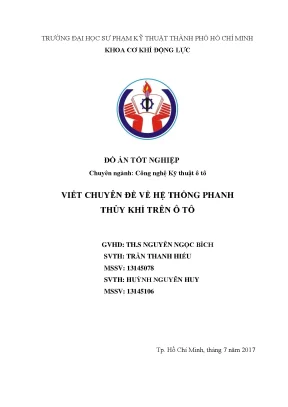 Hệ thống phanh thủy khí ô tô: Cấu tạo & Nguyên lý