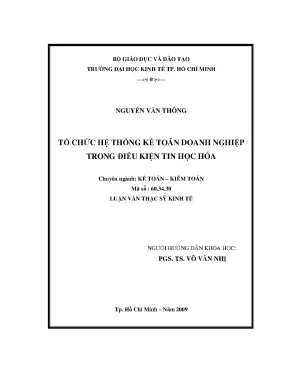 Tài liệu luận văn tổ chức hệ thống kế