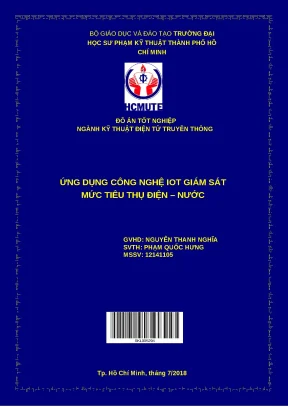 Đồ án IoT giám sát tiêu thụ điện nước thông minh