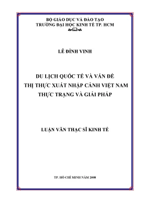 Visa Du lịch Việt Nam: Thực trạng và Giải pháp (Luận văn)