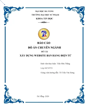 Hướng dẫn xây dựng website bán hàng điện tử (Full Đồ án)