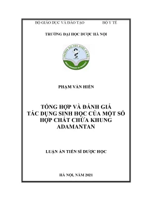 Hợp chất adamantan: Tổng hợp và tác dụng sinh học