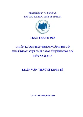 Tài liệu luận văn ngành đồ gỗ xuất khẩu Việt Nam