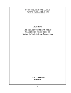 Giáo trình Thực hành Hàn cơ bản [Tải Miễn Phí PDF]