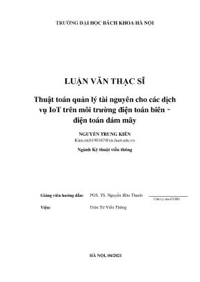 Thuật toán tối ưu tài nguyên cho IoT trên điện toán biên-mây
