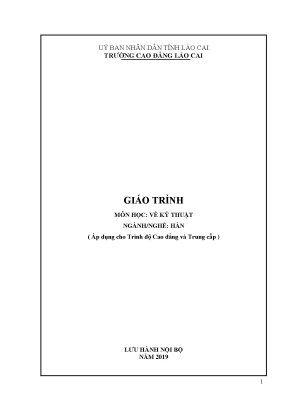 Giáo trình Vẽ Kỹ thuật Nghề Hàn (Tài liệu chuẩn CĐ & TC)