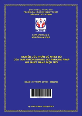 Phân bố nhiệt tấm khuôn dương bằng gia nhiệt điện trở