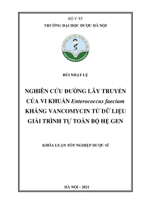 Lây truyền vi khuẩn E. faecium kháng Vancomycin (VREfm)