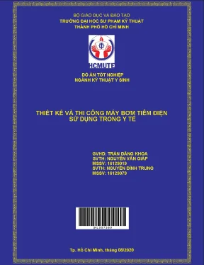 Thiết kế & thi công máy bơm tiêm điện y tế chi tiết
