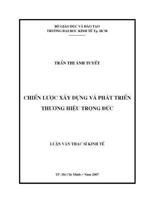 Tài liệu luận văn chiến lược xây dựng