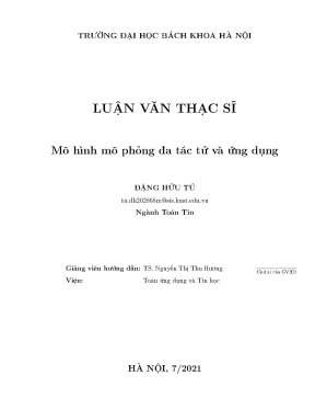 Mô hình mô phỏng đa tác tử và ứng dụng