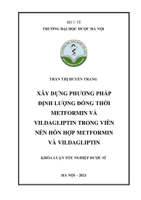 Phương pháp định lượng Metformin và Vildagliptin