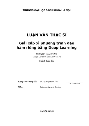 Giải xấp xỉ phương trình đạo hàm riêng bằng deep learning
