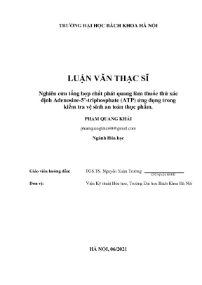 Thuốc thử ATP phát quang: Kiểm tra an toàn thực phẩm