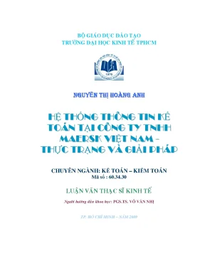 Luận văn hệ thống thông tin kế toán tại Maersk Việt Nam