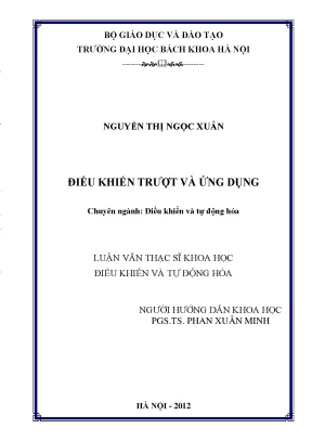 Điều Khiển Trượt: Lý Thuyết và Ứng Dụng trong Robot