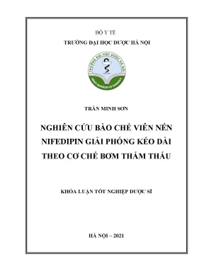 Bào chế viên Nifedipin giải phóng kéo dài bơm thẩm thấu