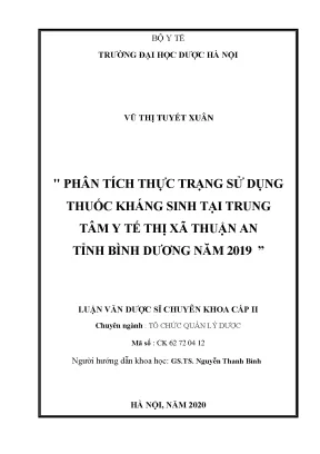 Thực trạng sử dụng kháng sinh tại TTYT Thuận An 2019