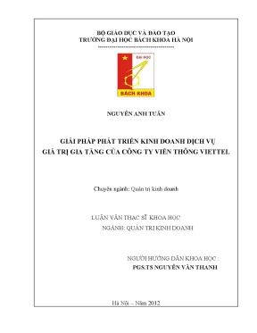 Giải pháp phát triển dịch vụ giá trị gia tăng Viettel