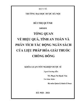 Liệu pháp hóa giải thuốc chống đông: Tổng quan & phân tích