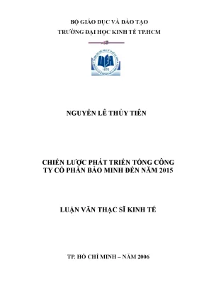 Luận văn Chiến lược phát triển Tổng công ty Bảo Minh