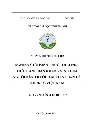 Thực trạng bán kháng sinh tại nhà thuốc Việt Nam