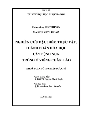 Cây Pệnh nua: Đặc điểm, thành phần và tác dụng sinh học