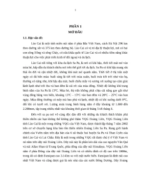 Mối quan hệ Môi trường & Thực vật rừng VQG Hoàng Liên