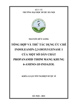 Tổng hợp dẫn chất Indazol ức chế enzym IDO1