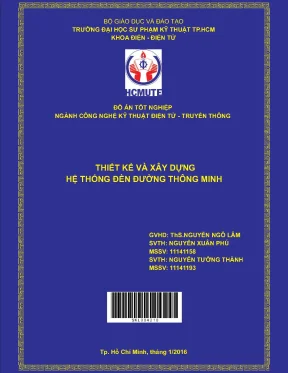 Full Đồ án: Đèn đường thông minh năng lượng mặt trời