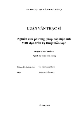 Mã hóa ảnh MRI: Nghiên cứu kỹ thuật hỗn loạn để bảo mật
