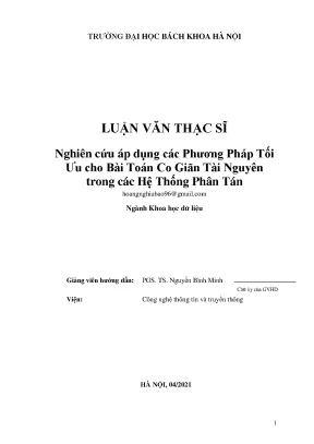 Dự đoán & Tối ưu co giãn tài nguyên hệ thống phân tán