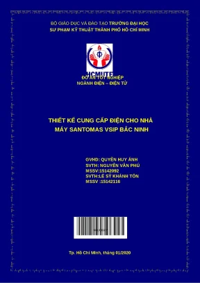 Thiết kế cung cấp điện Nhà máy Santomas VSIP Bắc Ninh