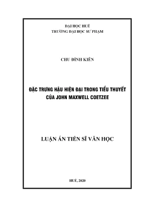 Đặc trưng hậu hiện đại trong tiểu thuyết Coetzee