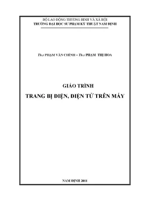 Giáo trình Trang bị Điện, Điện tử trên Máy