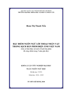 Đặc điểm ngôn ngữ lời thoại nhân vật trong phim Việt Nam