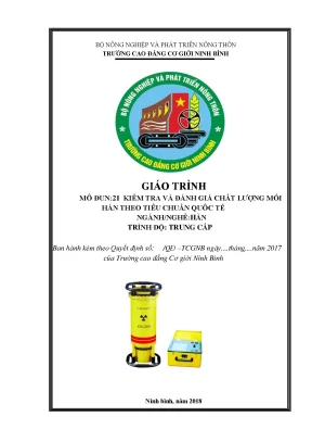 Kiểm tra chất lượng mối hàn theo tiêu chuẩn quốc tế