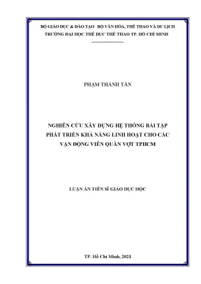 Xây dựng hệ thống bài tập linh hoạt cho VĐV quần vợt TPHCM