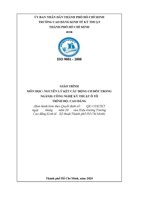 Giáo trình nguyên lý kết cấu động cơ đốt trong ngành ô tô
