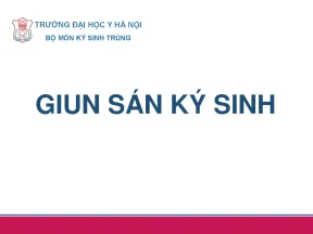 Giun sán ký sinh: Đặc điểm, chu kỳ và tác hại - Bài giảng Đại học Y Hà Nội