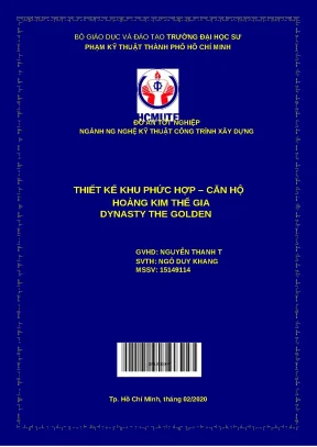 Thiết kế khu phức hợp Hoàng Kim Thế Gia - Đồ án tốt nghiệp