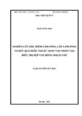 Đặc điểm lâm sàng và kết quả thay van động mạch chủ