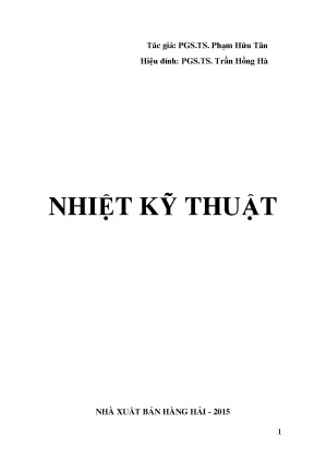 Giáo trình Nhiệt kỹ thuật - Phạm Hữu Tân
