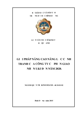 Nâng cao năng lực cạnh tranh công ty logistics U&I