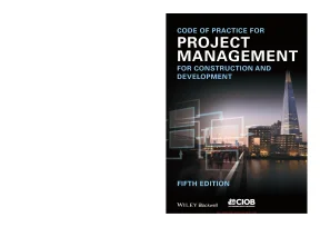 Code of Practice for Construction Project Management